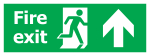 Fire Exit Run Man Up Arrow Photolum
